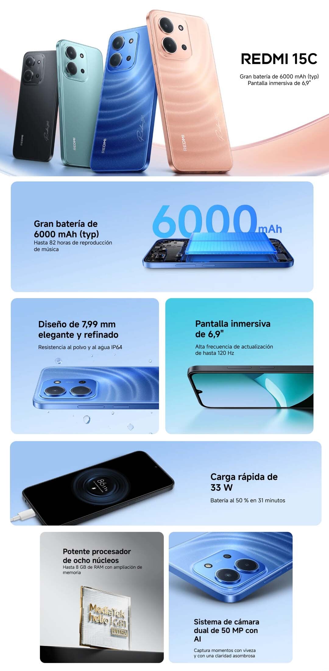 Xiaomi Redmi 15C 16GB RAM + 256GB