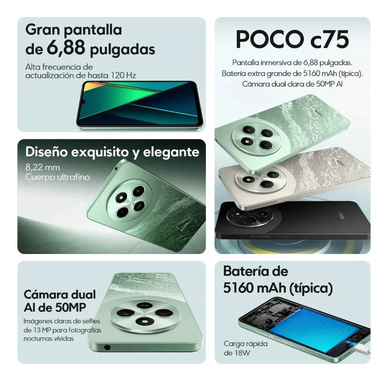 Xiaomi POCO C75 256GB + 8GB RAM